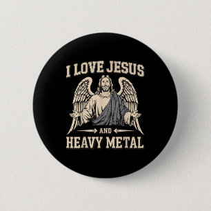Ich liebe Jesus und Heavy Metal 3 Button