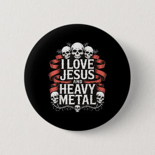 Ich liebe Jesus und Heavy Metal _7 Button