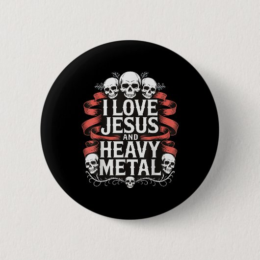 Ich liebe Jesus und Heavy Metal _7 Button (Vorderseite)