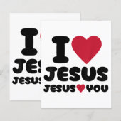 Ich Liebe Jesus und Jesus Lieben Sie Christlich (Vorne/Hinten)
