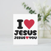 Ich Liebe Jesus und Jesus Lieben Sie Christlich (Stehend Vorderseite)