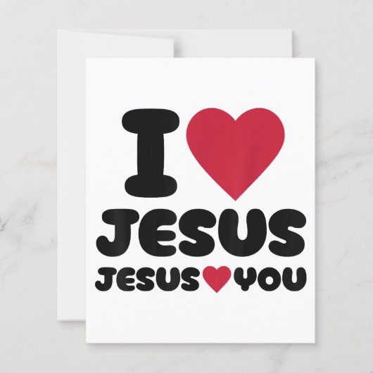 Ich Liebe Jesus und Jesus Lieben Sie Christlich (Vorderseite)