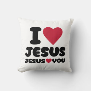 Ich Liebe Jesus und Jesus Lieben Sie Christlich Kissen