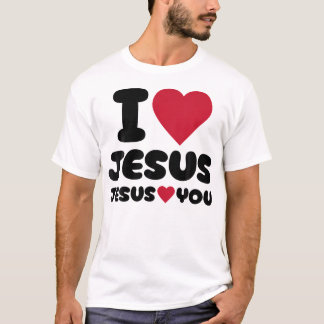 Ich Liebe Jesus und Jesus Lieben Sie Christlich T-Shirt