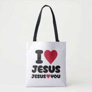 Ich Liebe Jesus und Jesus Lieben Sie Christlich Tasche