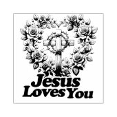 Ich Liebe Jesus und Jesus Lieben Sie Gummistempel (Prägung)
