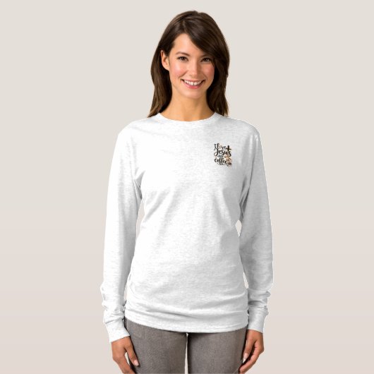 Ich liebe Jesus und Kaffee T-Shirt (Vorne ganz)
