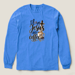 Ich liebe Jesus und Kaffee Tri-Blend Shirt