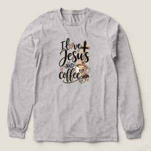 Ich liebe Jesus und Kaffee Tri-Blend Shirt