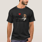 Ich Liebe Jesus und mein Beagle Hund Mama Vater El T-Shirt (Vorderseite)