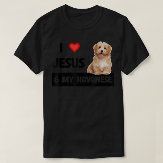 Ich Liebe Jesus und mein Hund Mama Hund Vater Pet T-Shirt (Design vorne)
