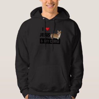 Ich Liebe Jesus und meine Corgi Christlichen Haust Hoodie