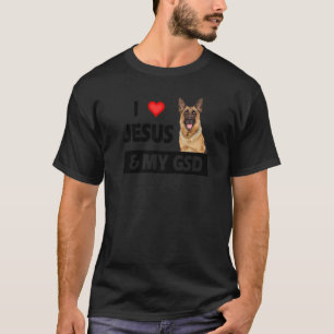 Ich Liebe Jesus und meine gsd Mama Vater Haustiere T-Shirt