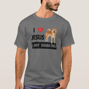 Ich Liebe Jesus und meine schiba Inu Hund Mama Vat T-Shirt