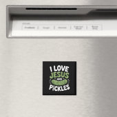 Ich liebe Jesus und Pickles Magnet (In Situ (Geschirrspüler))