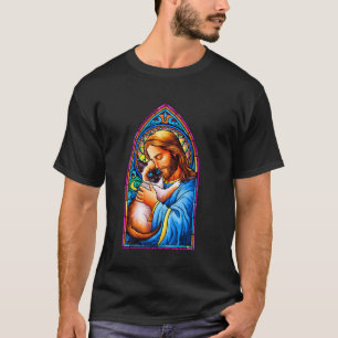 Ich liebe Jesus und siamesische Katze Lustiger chr T-Shirt