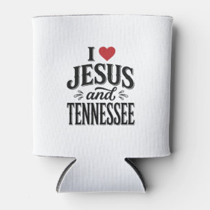 Ich liebe Jesus und Tennessee Vintage Christian De Dosenkühler