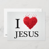 Ich Liebe Jesus, wunderbarer Ausdruck der Liebe fü Postkarte (Vorne/Hinten)