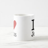 Ich ❤️ Liebe Jesus ZOLLBARE Tasse (Mittel)