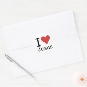 Ich ❤️ Liebe Jesus ZUSTOMIZBARE Sticker (Umschlag)