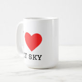 Ich liebe Jet-Ski Kaffeetasse (Vorderseite Links)