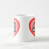 Ich Liebe Jill. Ich Liebe dir Jill. Herz Kaffeetasse (Mittel)