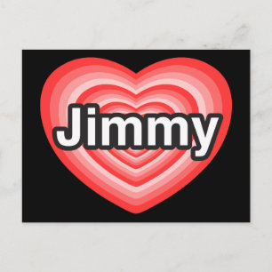 Ich Liebe Jimmy. Ich Liebe dir Jimmy. Herz Postkarte