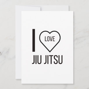 ICH LIEBE JIU JITSU FEIERTAGSKARTE