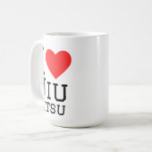 Ich liebe Jiu Jitsu Kaffeetasse (Vorderseite Links)