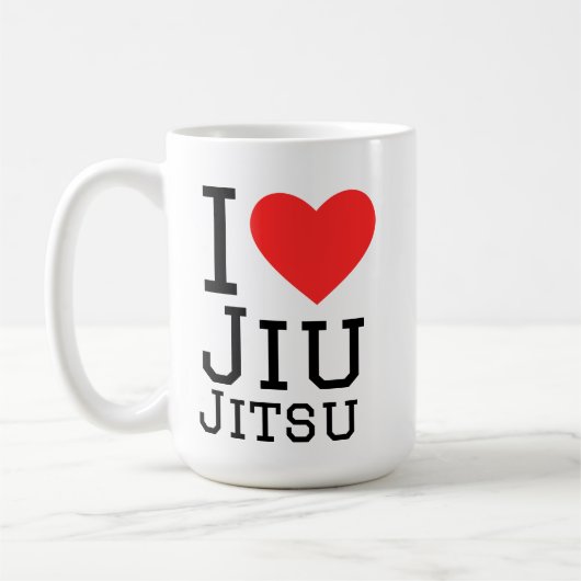 Ich liebe Jiu Jitsu Kaffeetasse (Links)