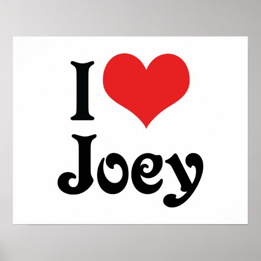 Ich liebe Joey Poster (Vorne)