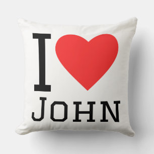 Ich liebe John Kissen