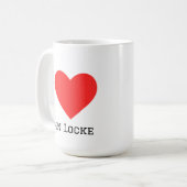 Ich liebe John Locke Kaffeetasse (Vorderseite Links)