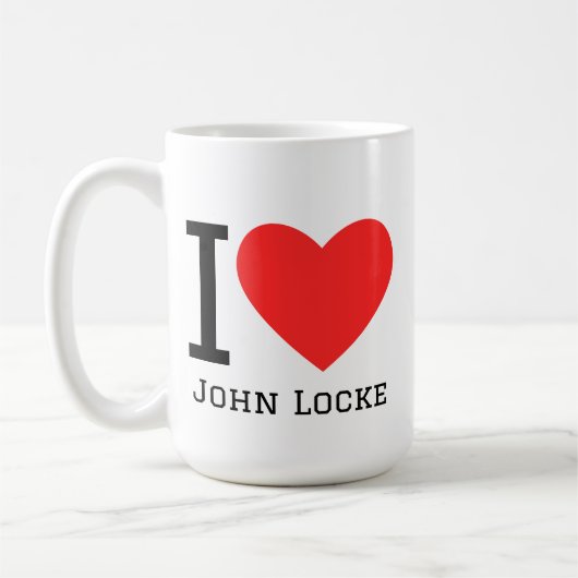 Ich liebe John Locke Kaffeetasse (Links)