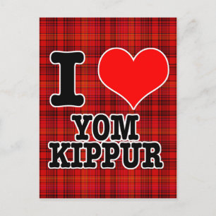ICH LIEBE JOM KIPPUR POSTKARTE