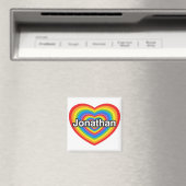 Ich Liebe Jonathan. Ich Liebe dir Jonathan. Herz Magnet (In Situ (Geschirrspüler))