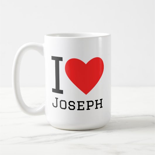 Ich liebe Joseph Kaffeetasse (Links)