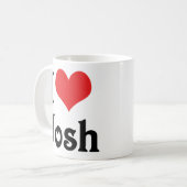 Ich liebe Josh Kaffeetasse (Vorderseite Links)