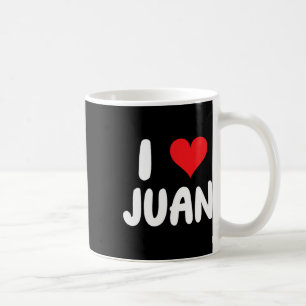 Ich liebe Juan - Herz - Name Kaffeetasse