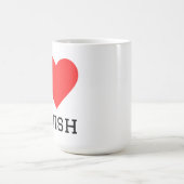 Ich liebe jüdisch kaffeetasse (Mittel)