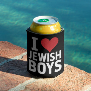 Ich liebe jüdische Jungen Ich Herz jüdische Jungen Dosenkühler