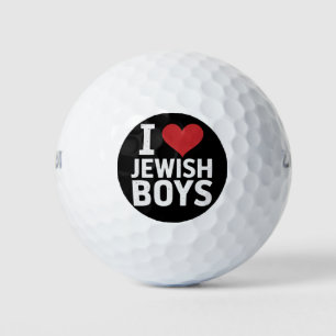 Ich liebe jüdische Jungen Ich Herz jüdische Jungen Golfball