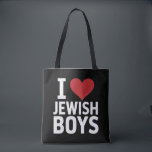 Ich Liebe jüdische Jungs Ich höre jüdische Jungs H Tasche<br><div class="desc">Ich Liebe jüdische Jungs Ich höre jüdische Jungs Hanukkah</div>