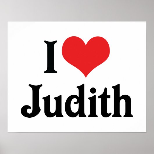 Ich liebe Judith Poster (Vorne)