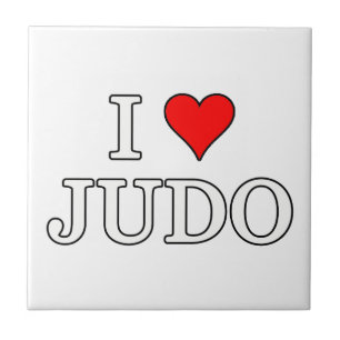 Ich liebe Judo Fliese