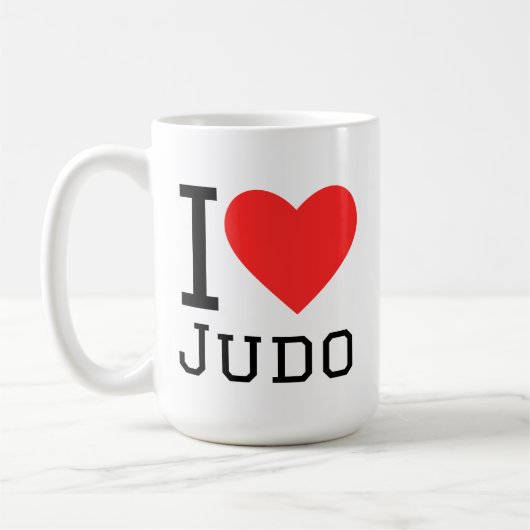 Ich liebe Judo Kaffeetasse (Links)