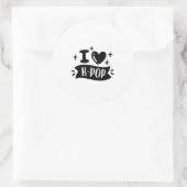 Ich liebe K-Pop-Aufkleber Runder Aufkleber (Tasche)