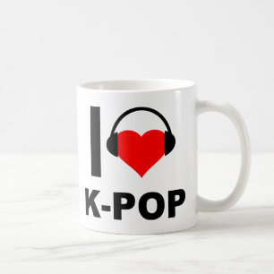 Ich liebe K-Pop Lustiger Becher Kaffeetasse