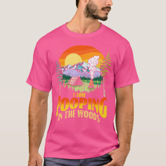 Ich Liebe Kackte in den Wäldern Vintages Camping l T-Shirt