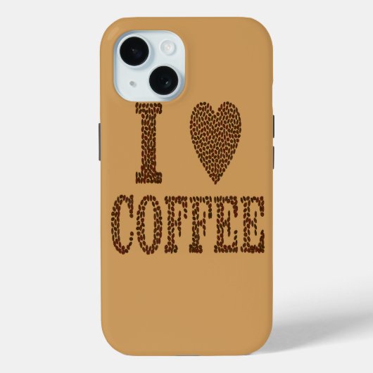 Ich liebe Kaffee Case-Mate iPhone Hülle (Rückseite)